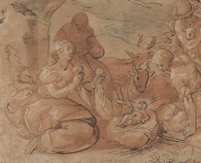 Hyrdernes tilbedelse, 1599. af Gerrit Pietersz Sweelink