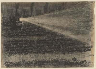 Spotlight over tilskuerne på Cirkus Carrés tilskuerpladser af Gerrit Willem Dijsselhof