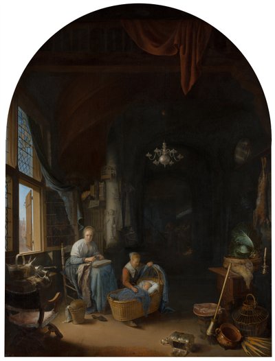 Den unge Moder, 1658 af Gerrit Dou