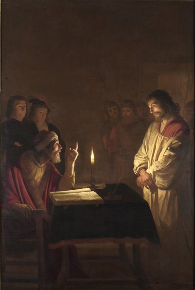 Kristus foran ypperstepræsten, ca. 1617 af Gerrit van Honthorst