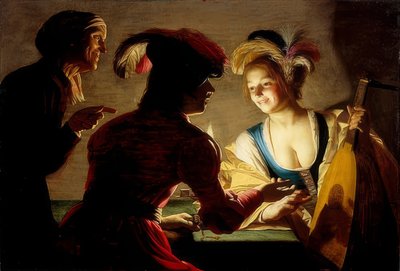Matchmakeren. 1625 af Gerrit van Honthorst
