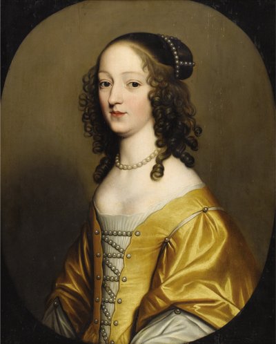 Elisabeth de Boheme - Elizabeth Stuart (1596-1662), dronning af Bøhmen, af Honthorst, Gerrit, van (1590-1656). Olie på træ. Mål: 72,3x57,7 cm. Privat samling af Gerrit van Honthorst