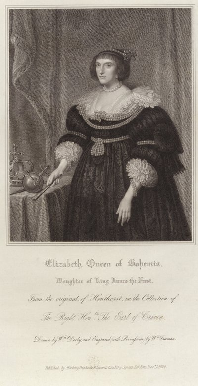 Elizabeth, dronning af Bøhmen af Gerrit van Honthorst