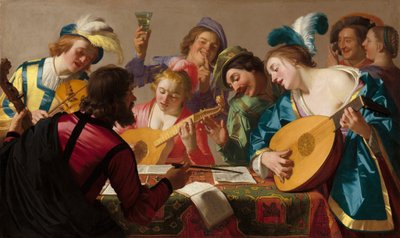 Koncerten, 1623. af Gerrit van Honthorst
