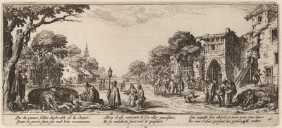 Døende soldater ved vejkanten af Gerrit van Schagen after Jacques Callot
