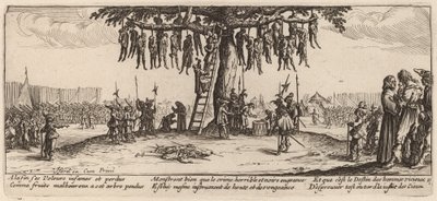 Hængningen af Gerrit van Schagen after Jacques Callot