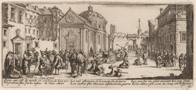Hospitalet af Gerrit van Schagen after Jacques Callot