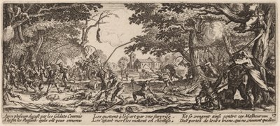 Bønderne hævner sig af Gerrit van Schagen after Jacques Callot