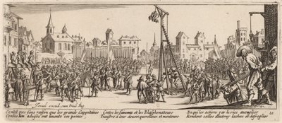 Strappadoen af Gerrit van Schagen after Jacques Callot