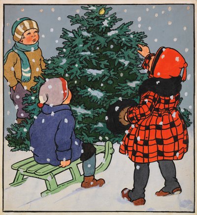 Illustration til Min kære lille bog, 1928. af Gertrud Caspari