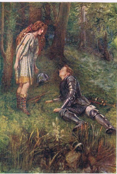 Belphoebe og Timius, Historier fra Faerie Queen udgivet af George Harrap and Company af Gertrude E. Demain (after) Hammond