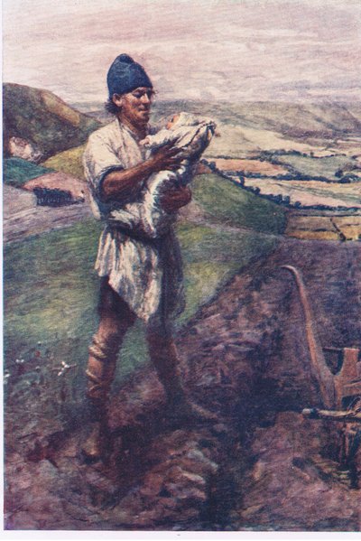 "I en fure i marken fandt plovmanden dig", Historier fra Faerie Queen udgivet af George Harrap and Company af Gertrude E. Demain (after) Hammond