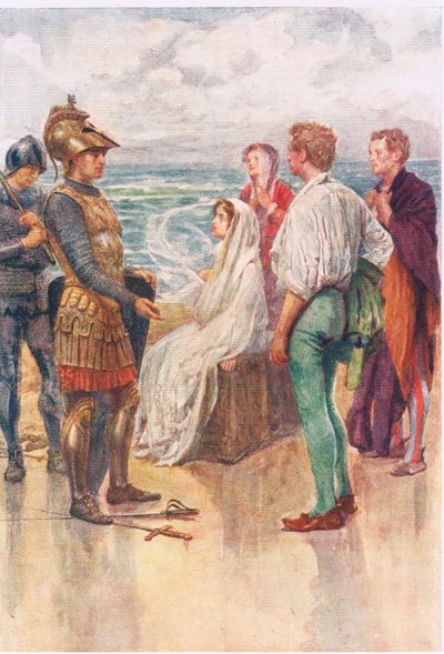 The Judgment of Artegall, Historier fra Faerie Queen udgivet af George Harrap and Company af Gertrude E. Demain (after) Hammond