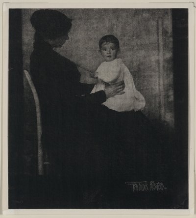 Portræt af fru Ward med baby af Gertrude Käsebier