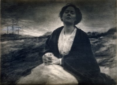 The Heritage of Motherhood, 190004 (platintryk med nogle tilføjelser i hånden) af Gertrude Käsebier