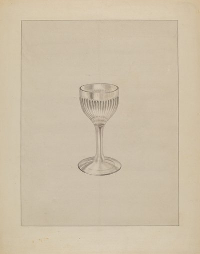 Vinglas, ca. 1936. af Gertrude Lemberg