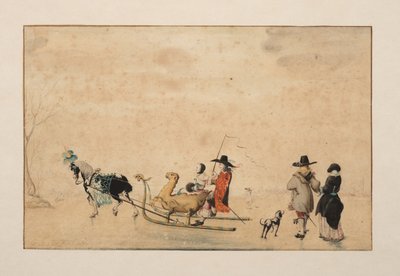 Drageformet kane på is af Gesina ter Borch