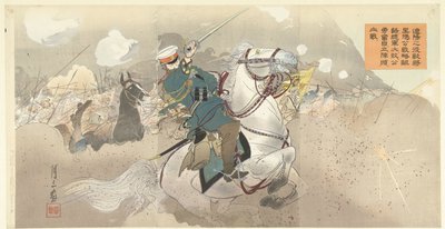 På trods af general Kuropatkins ulogiske strategi i slaget ved Shaho og hans hærs knusende nederlag, kæmper han modigt videre. af Gessan