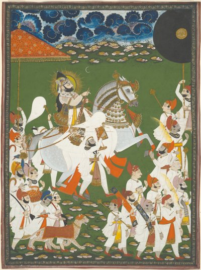 Maharana Bhim Singh i procession af Ghasi
