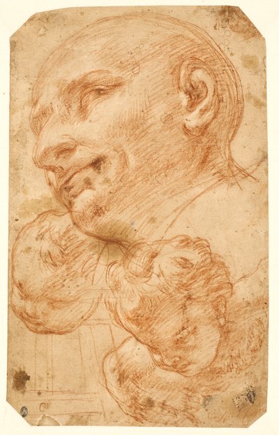 Hovederne af den hellige Charles Borromeo og to keruber af Giacinto Brandi
