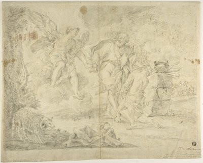 Abrahams ofring af Isak af Giacinto Calandrucci
