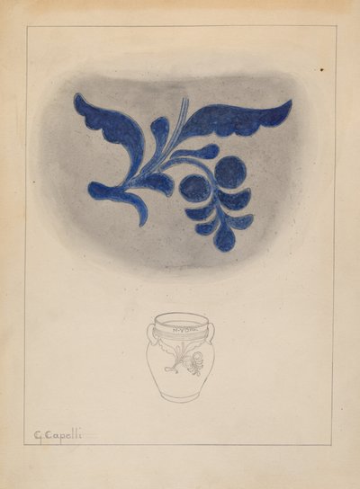 Krukke, c. 1937. af Giacinto Capelli