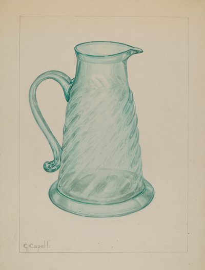 Melassekande, ca. 1937. af Giacinto Capelli