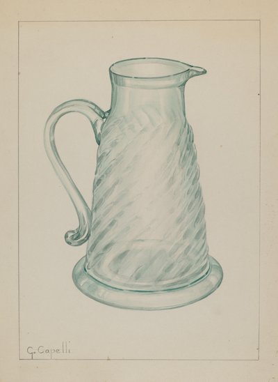 Melassekande, ca. 1937. af Giacinto Capelli