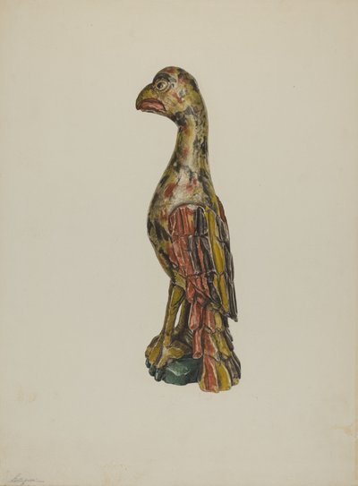 Pa. Tysk papegøje, ca. 1939. af Giacinto Capelli