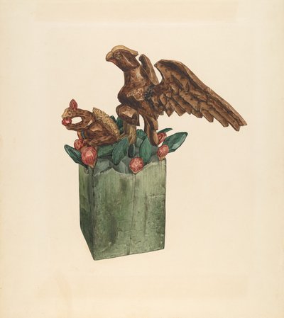 Egern og ørn, ca. 1939. af Giacinto Capelli