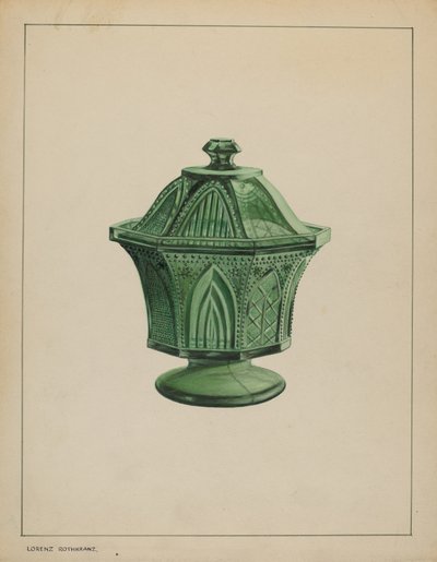 sukkerskål, ca. 1937. af Giacinto Capelli