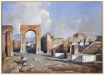 Italien, Udgravninger af Pompeji af Giacinto Gigante