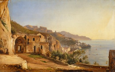Udsigt over Amalfi fra Capuchinernes hule af Giacinto Gigante af Giacinto Gigante