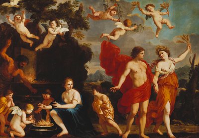 Uden Bacchus og Ceres er Venus kold, af Giacinto Gimignani or Gemignano