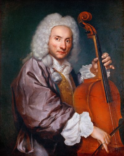Barok: Portræt af en cellist par Ceruti, Giacomo Antonio (1698-1767), ca. 1745. Olie på lærred, 92x74. Kunsthistorisk Museum, Vienne af Giacomo Ceruti