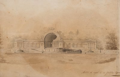 Studie af en arkade for Tsarskoye Selo af Giacomo Antonio Domenico Quarenghi