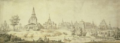 Udsigt over Kolomenskoye, 1795 af Giacomo Antonio Domenico Quarenghi