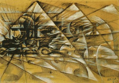 Hastigheden på en bil af Giacomo Balla