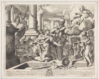 Kejser Augustus og den tiburtinske sibylle af Giacomo Barri