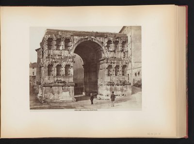 Janusbuen i Rom, Italien Roma. Arco di Giano quadrifronte (titel på objekt) af Giacomo Brogi