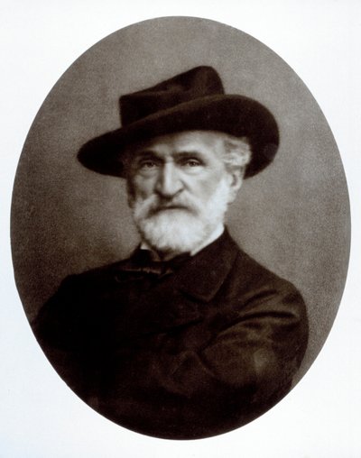 Portræt af Giuseppe Verdi af Giacomo Brogi