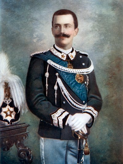 Victor Emmanuel III, konge af Italien, slutningen af det 19.-begyndelsen af det 20. århundrede. af Giacomo Brogi