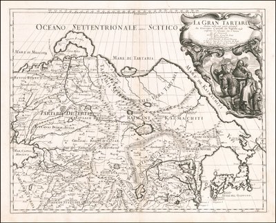 Kort over Tartariet fra 1683 af Giacomo Cantelli da Vignola af Giacomo Cantelli