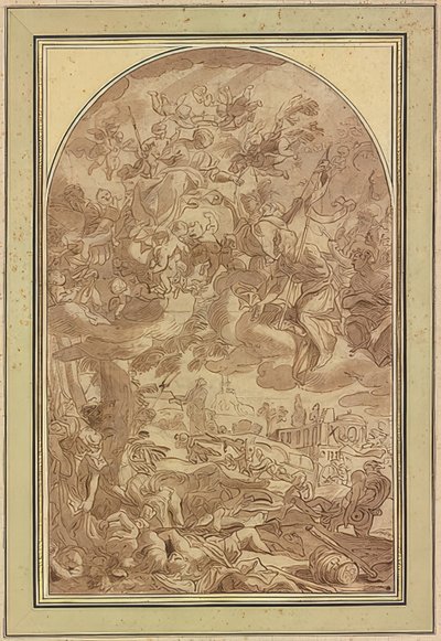 Den store pest i Napoli i 1656 af Giacomo Farelli