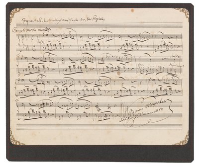 Meyerbeer-fragment fra kroningsmarch af Giacomo Meyerbeer