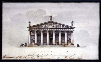 Højde af Ridestalden ved Tsarskoye Selo af Giacomo Quarenghi