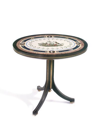 Mikromosaik bordplade, Rom, slutningen af 1700-tallet af Giacomo Raffaelli