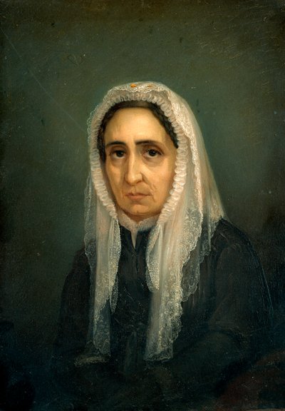 Portræt af Maria Mazzini Maleri af Giacomo Ulisse Borzino (1800-tallet) Genes, Museo del Risorgimento af Giacomo Ulisse Borzino