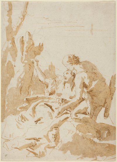 Angelica og Medoro af Giambattista Tiepolo