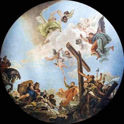 Opdagelsen af det sande kors, ca. 1745. af Giambattista Tiepolo